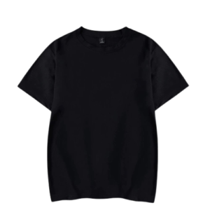 Wear Joy Solid Black T-Shirt